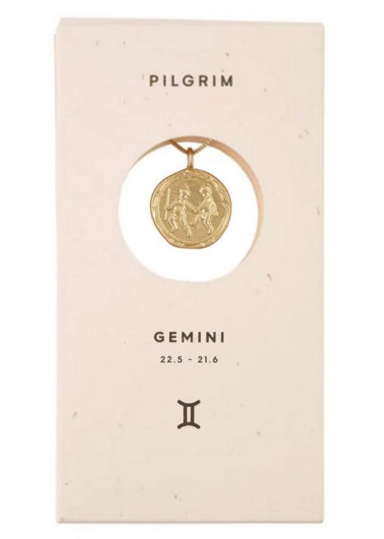 gemini zodiac gold crystal